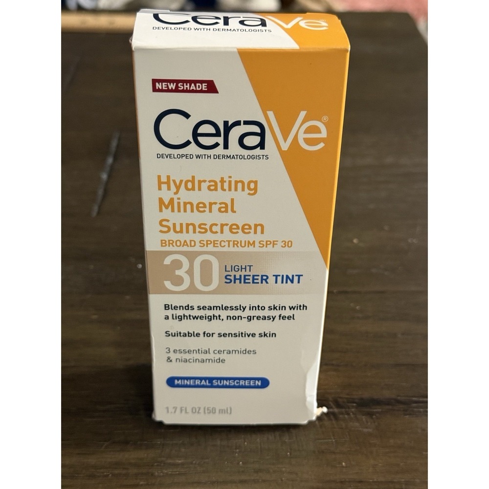 CeraVe Hydrating Mineral Sunscreen SPF 30 Face Sheer Tint - 1.7 FL OZ [EXP:1/28] - Picture 2 of 6